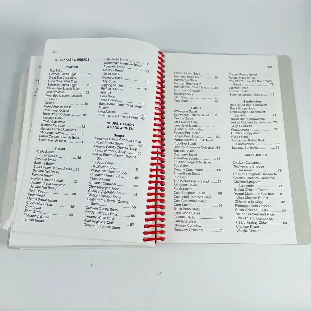 Miller Park Minne Lusa Neighborhood Association Cookbook Omaha Nebraska Spiral